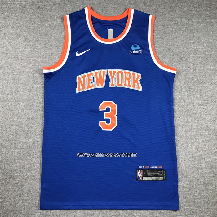 Josh Hart NO 3 Camiseta New York Knicks Icon Azul